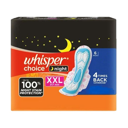 Whisper Choice XXL Nights Sanitary Pads